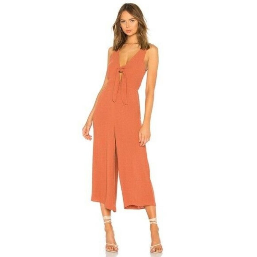 Somedays Lovin Under The Moon Jumpsuit Tie Front Size S